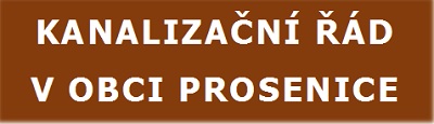 Banner - Kanalizační řád v obci Prosenice
