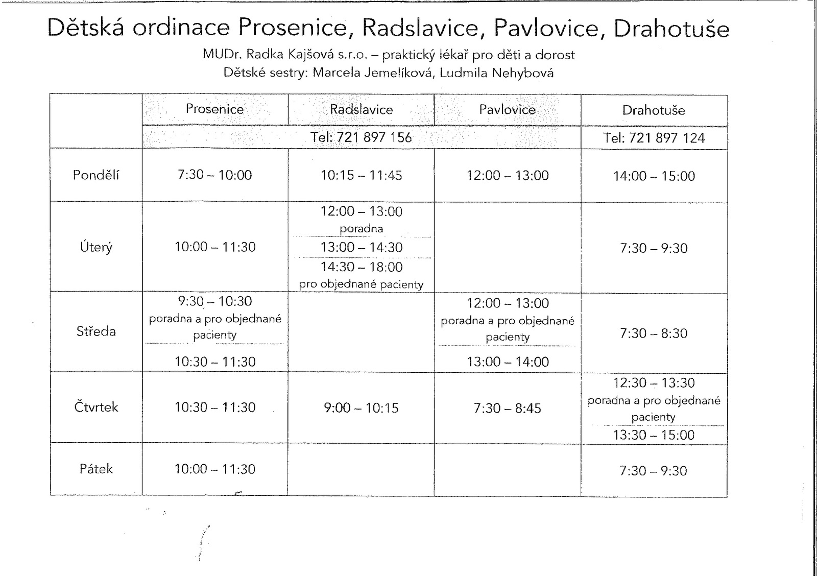 MUDr. Kajšová s.r.o - Změna ordinačních hodin od února 2021.jpg